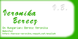 veronika berecz business card